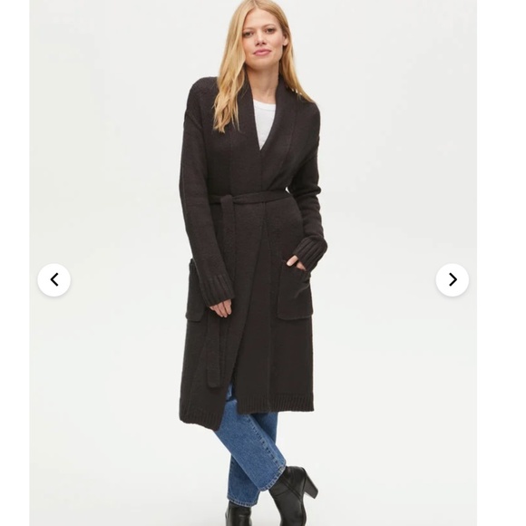 Michael Stars Kiana Open Cardigan - Black - Picture 1 of 3